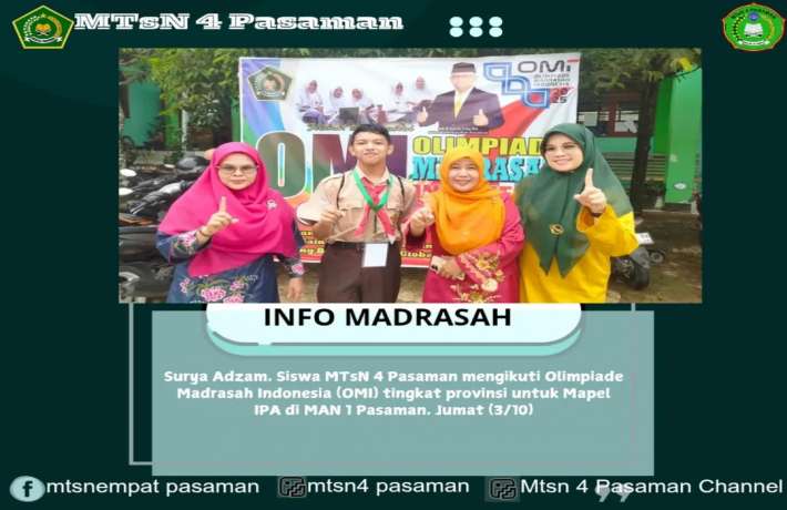 Dari Juara Kabupaten Surya Adzam Ikuti OMI Tingkat Provinsi 